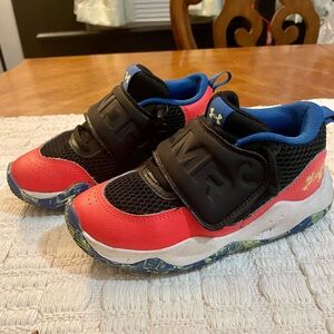Under Armour Kids' Red and Black Sneakers
